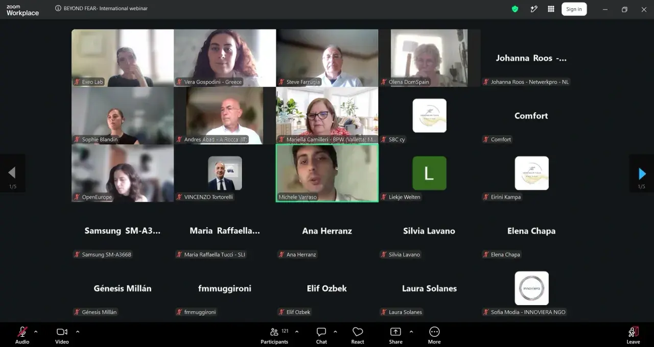 Beyond Fear: a great success of the first International Webinar